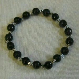 New dark blue sandstone natural gemstones bracelet